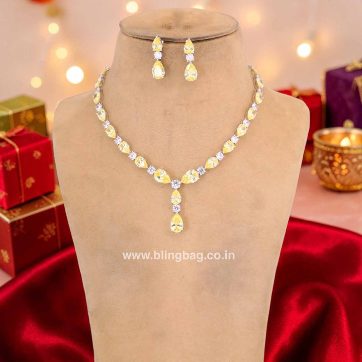 Lemon Selvie Zirconia Jewellery Set