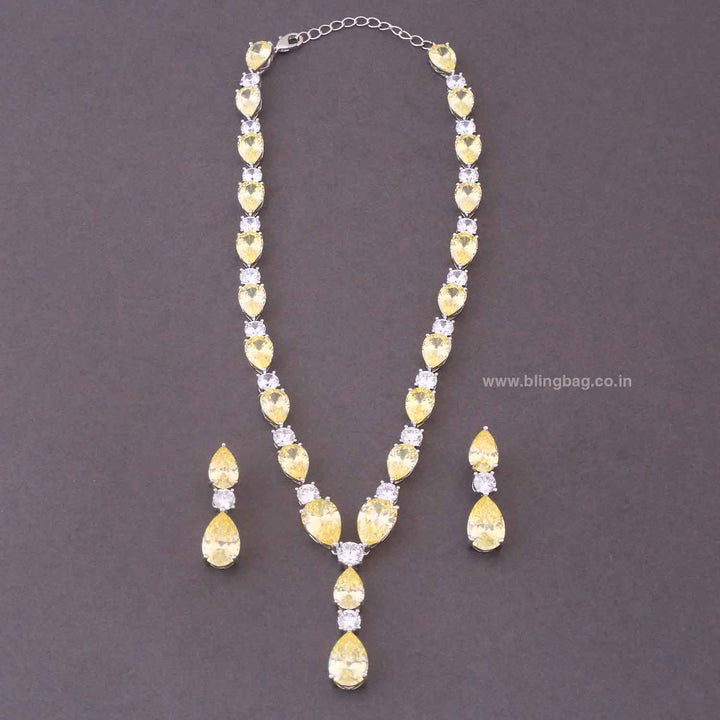 Lemon Selvie Zirconia Jewellery Set
