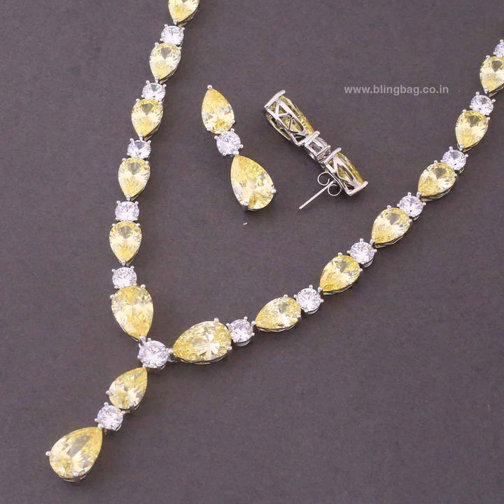 Lemon Selvie Zirconia Jewellery Set