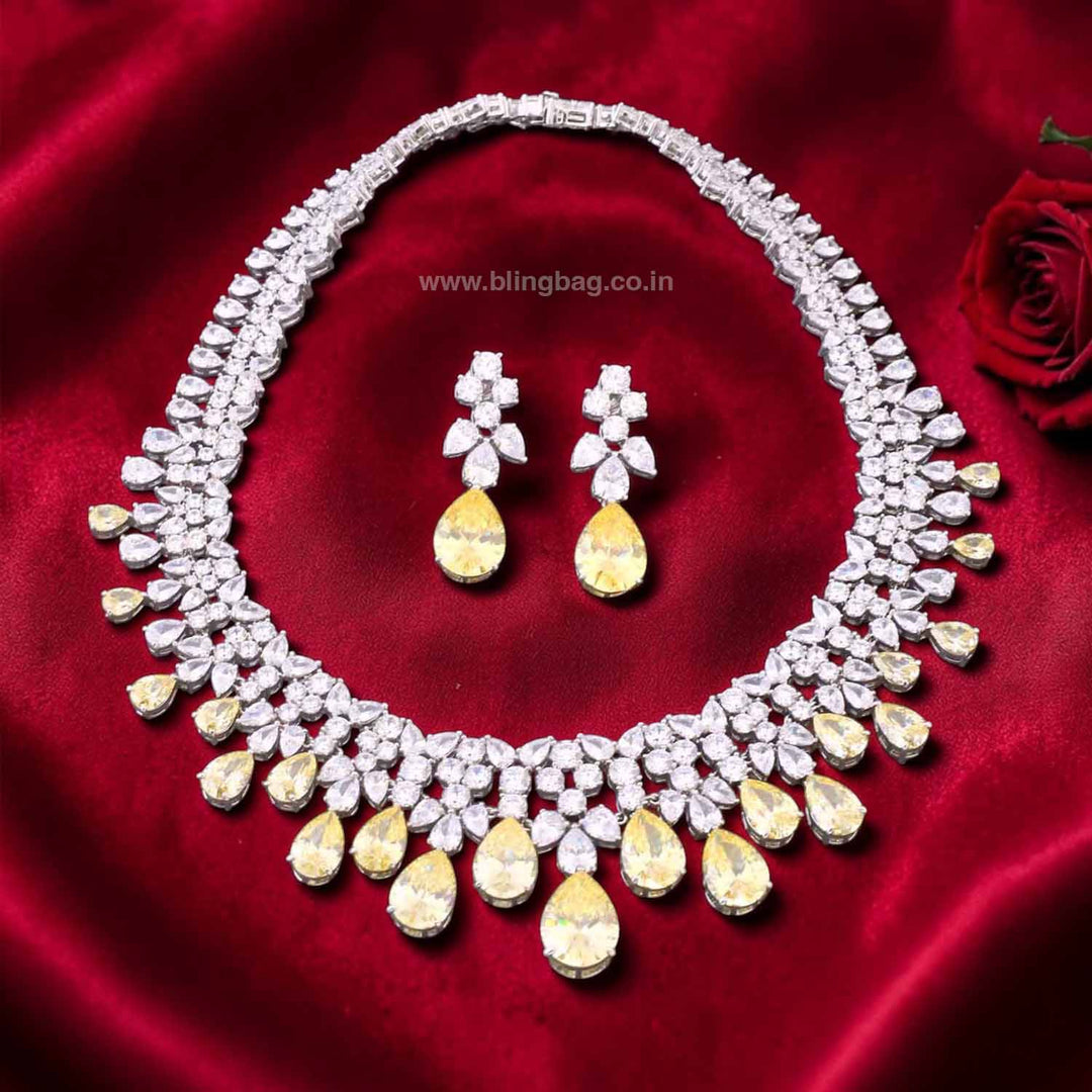 Lemon Vienta Zirconia Jewellery Set