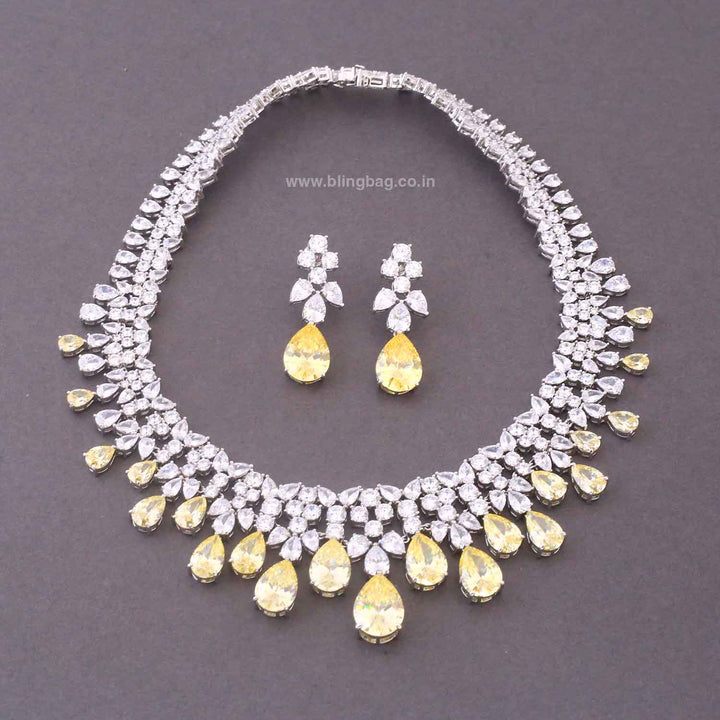 Lemon Vienta Zirconia Jewellery Set