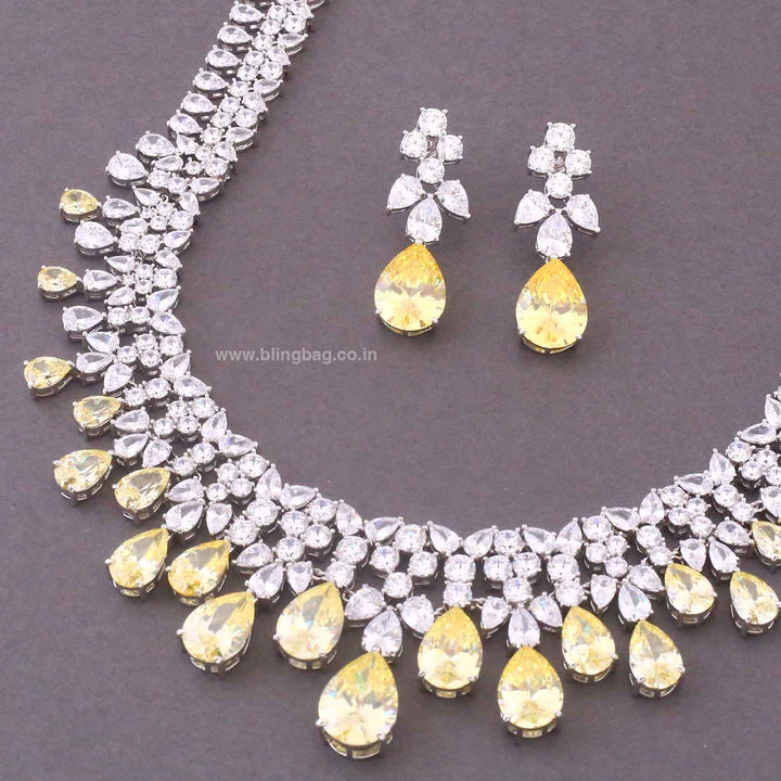 Lemon Vienta Zirconia Jewellery Set