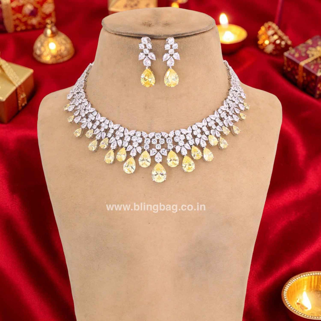 Lemon Vienta Zirconia Jewellery Set