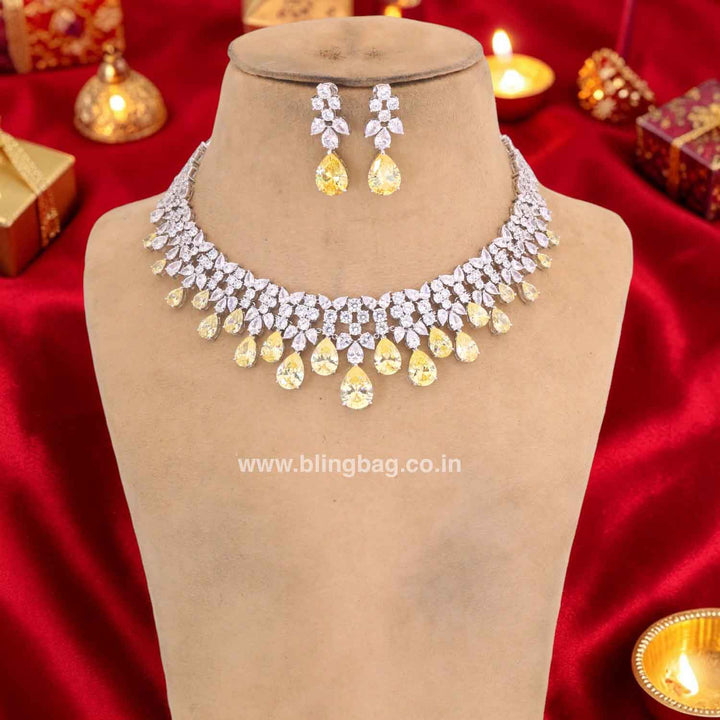 Lemon Vienta Zirconia Jewellery Set
