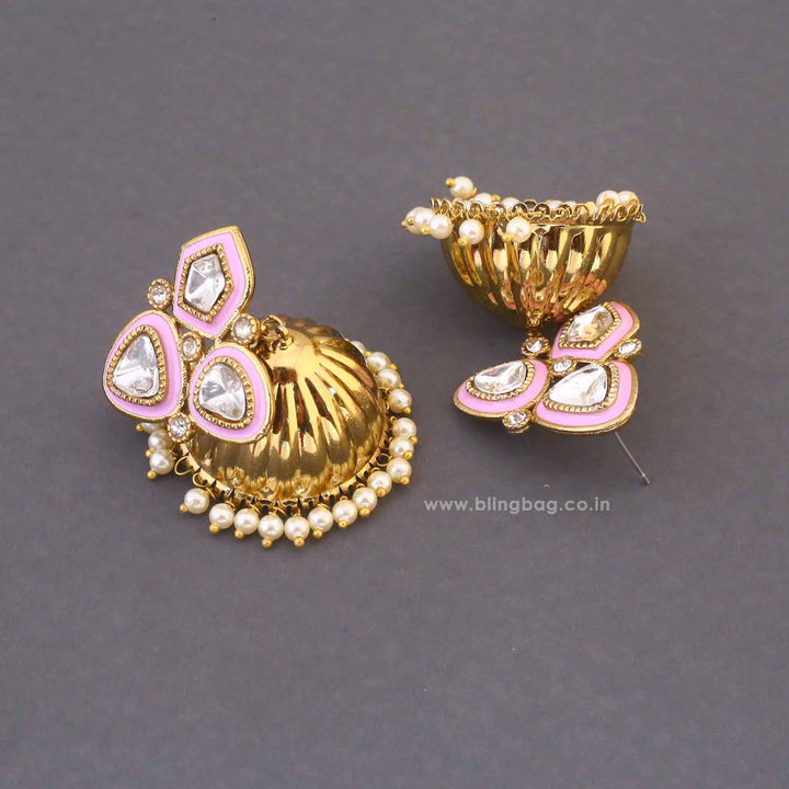 Lilac Paridhi Jhumkis