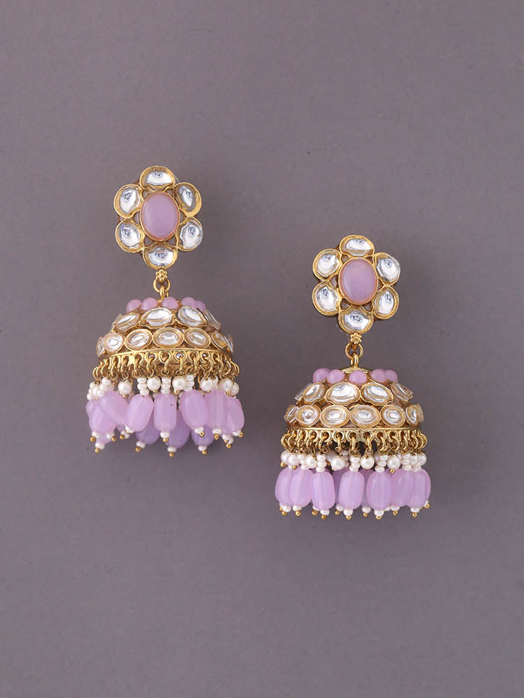 Lilac Sampreeti Jhumkis