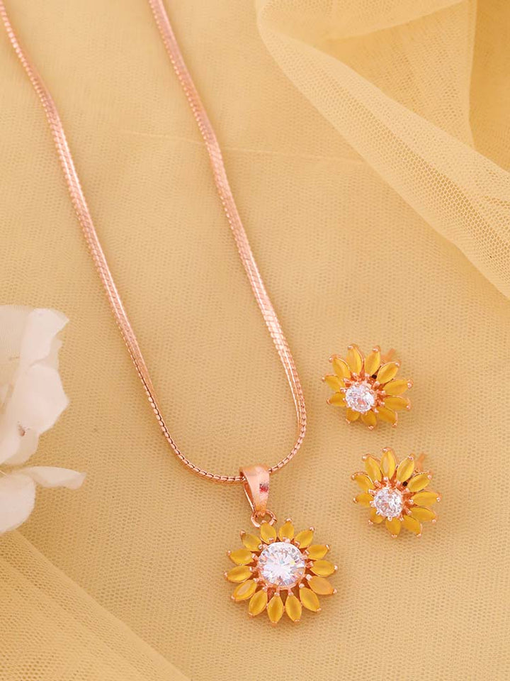Lemon Benita Pendant Set