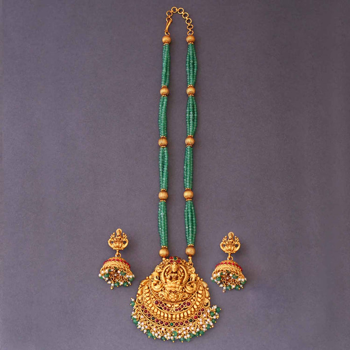 Mint Kritikar Temple Jewellery Set- New Arrival
