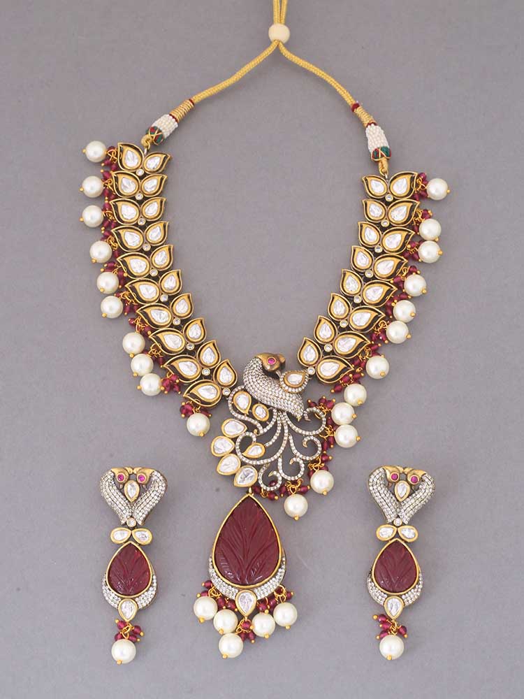 Maroon Fionnuala Jewellery Set