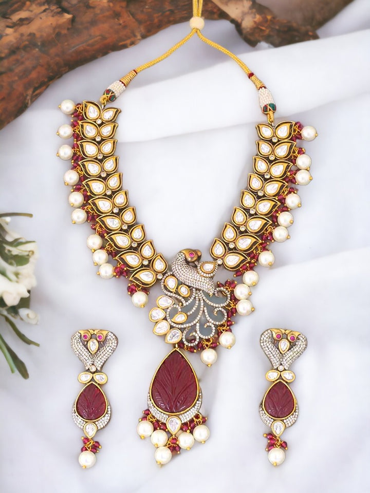 Maroon Fionnuala Jewellery Set