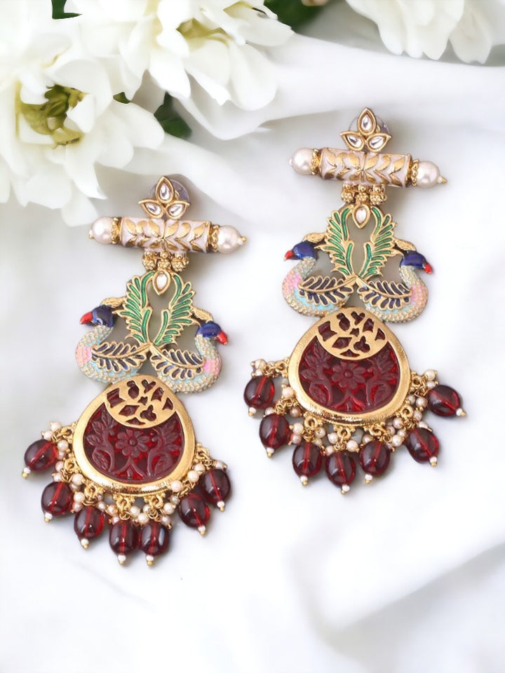 Maroon Hiron Chandbalis