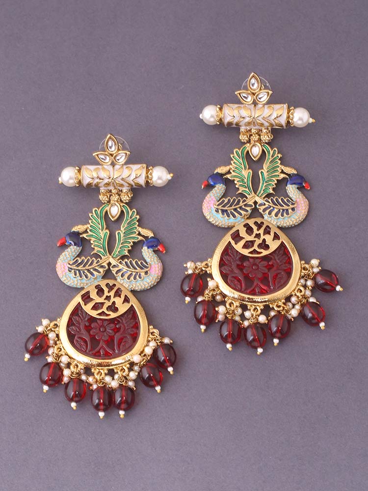Maroon Hiron Chandbalis