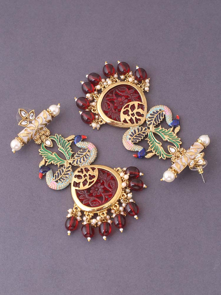 Maroon Hiron Chandbalis
