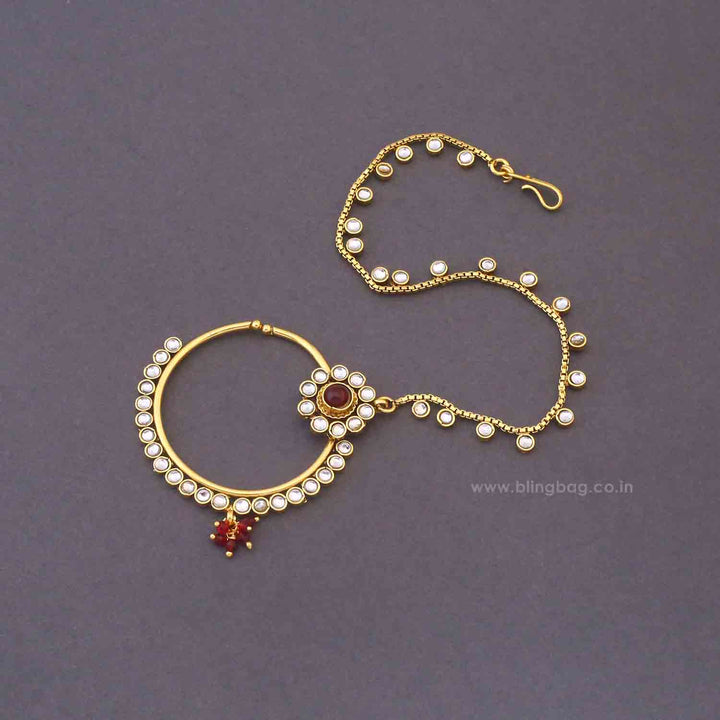 Maroon Jaiwanti Bridal Jewellery Set