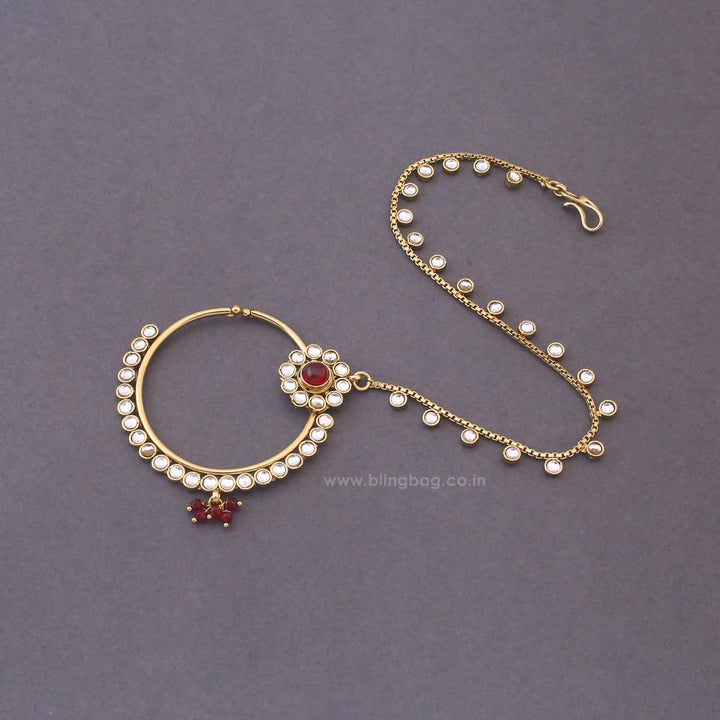 Maroon Labdhi Bridal Jewellery Set