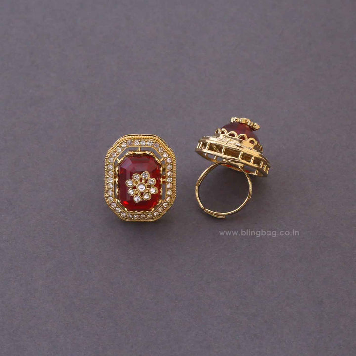 Maroon Labdhi Bridal Jewellery Set