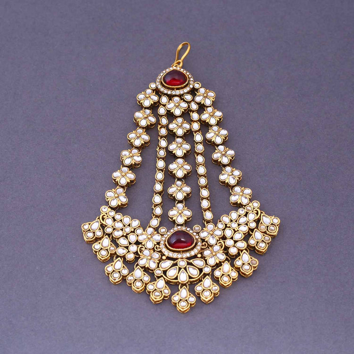 Maroon Madhura Semi-Bridal Jewellery Set