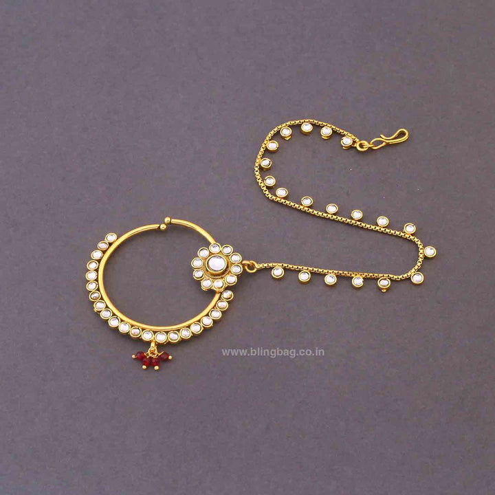 Maroon Sannidhi Kundan Bridal Jewellery Set