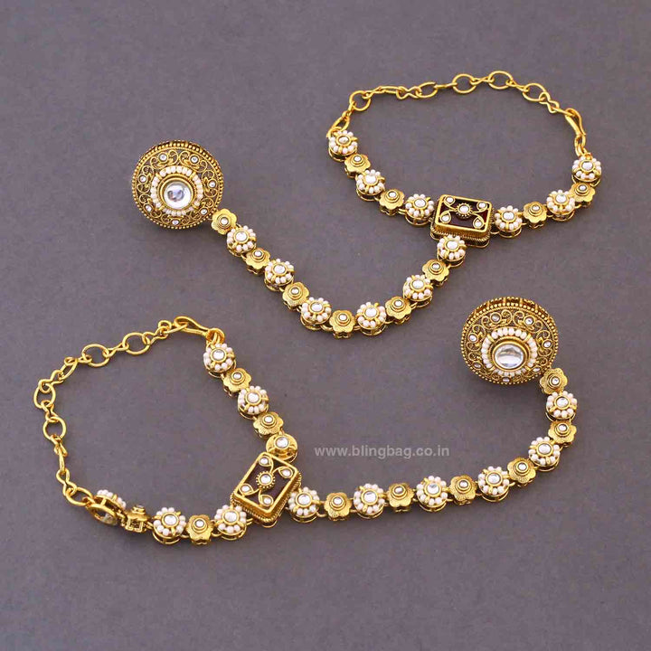 Maroon Sannidhi Kundan Bridal Jewellery Set