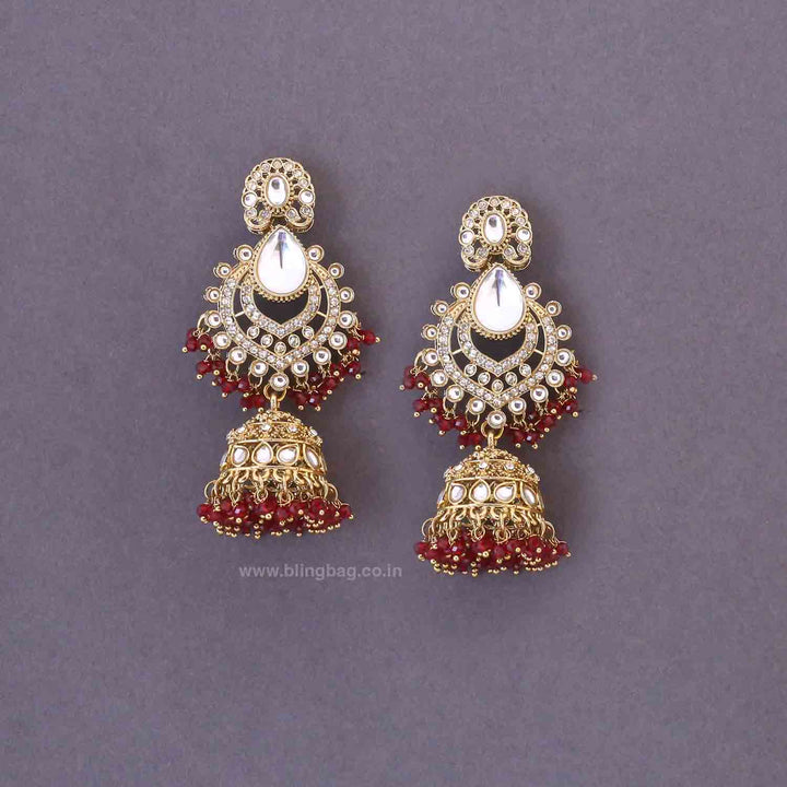 Maroon Sneha Bridal Jewellery Set