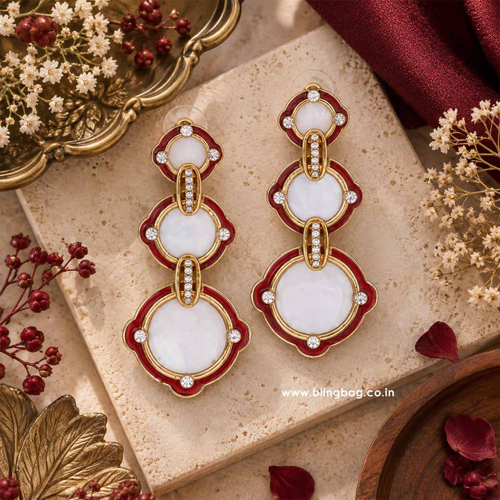 Maroon Sofiya Danglers - EOSS