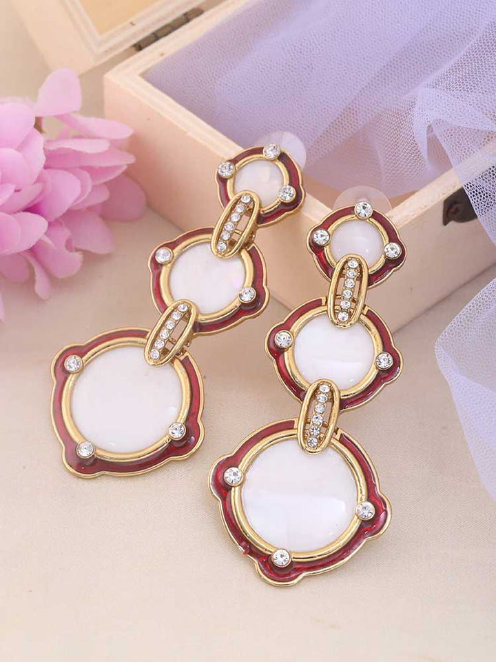 Maroon Sofiya Danglers - EOSS