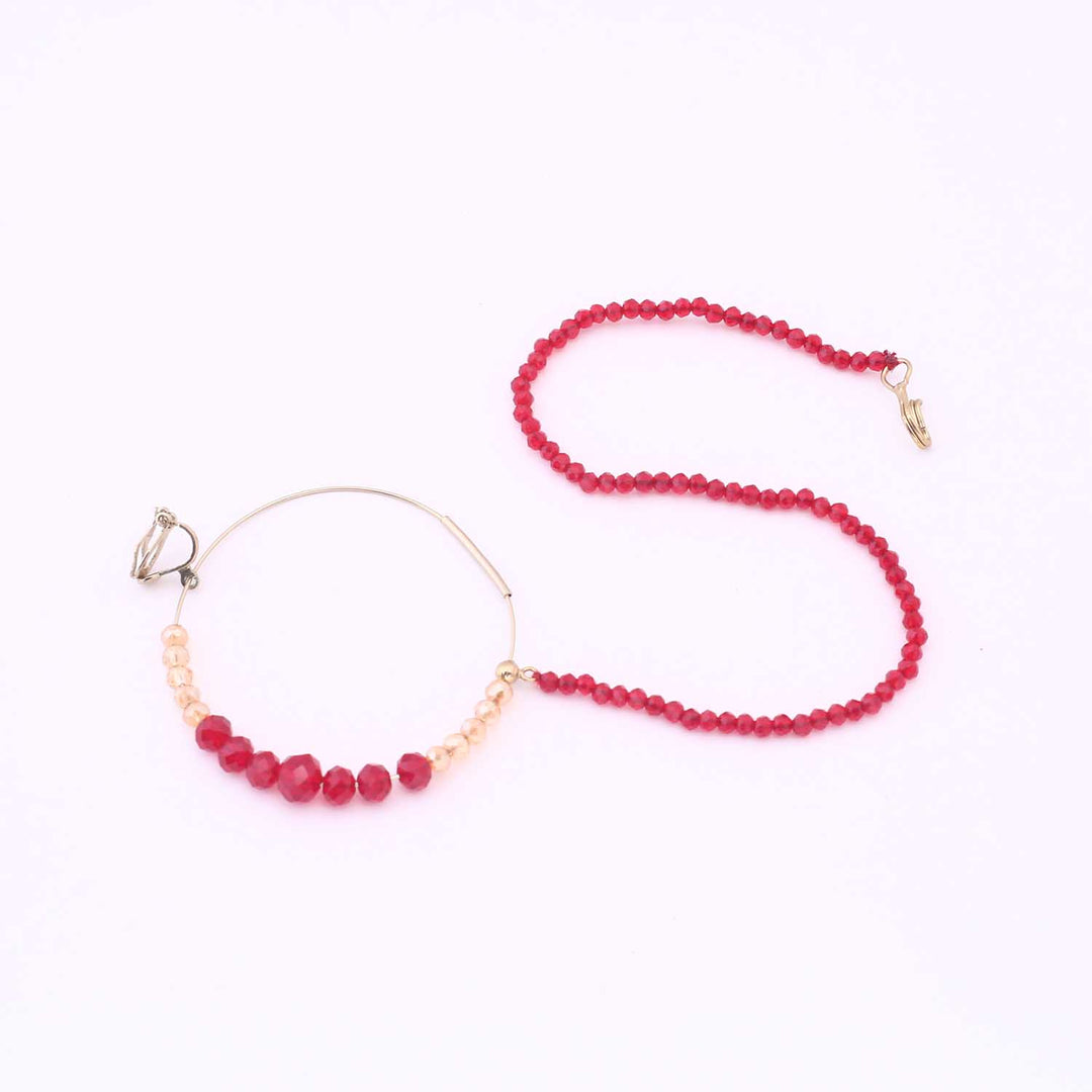 Maroon Ushana Bridal Jewellery Set