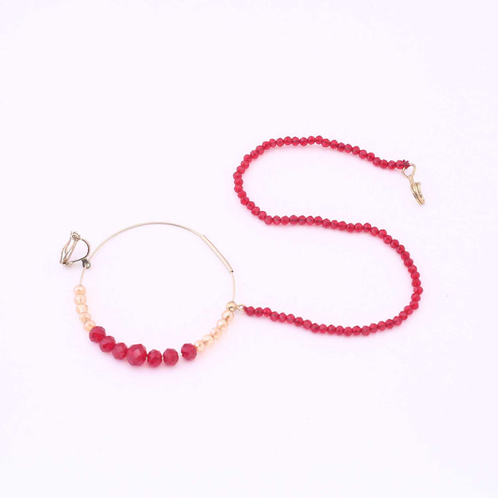 Maroon Ushana Bridal Jewellery Set