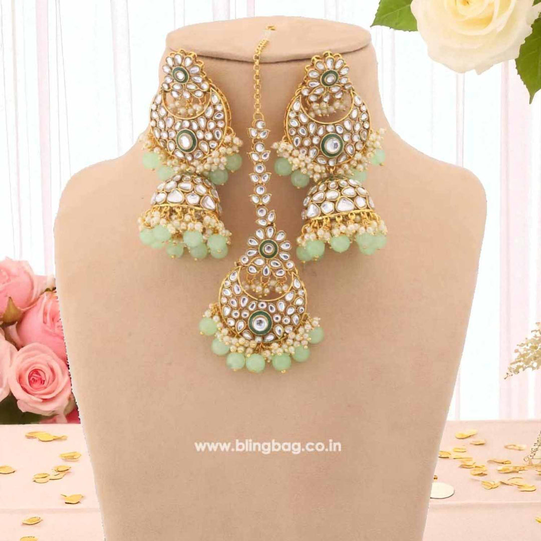 Mint Aadhila Kundan Jewellery Set