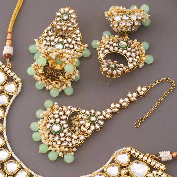 Mint Aadhila Kundan Jewellery Set