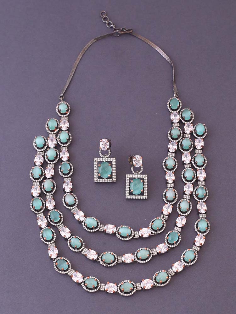 Mint Adriene Zirconia Jewellery Set