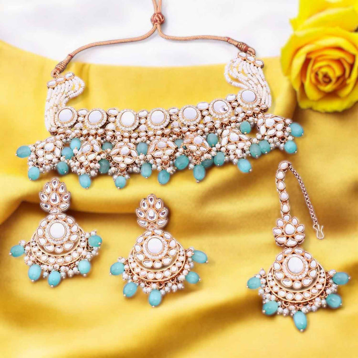 Mint Albina Kundan Jewellery Set