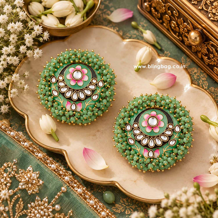 Mint Anju Studs