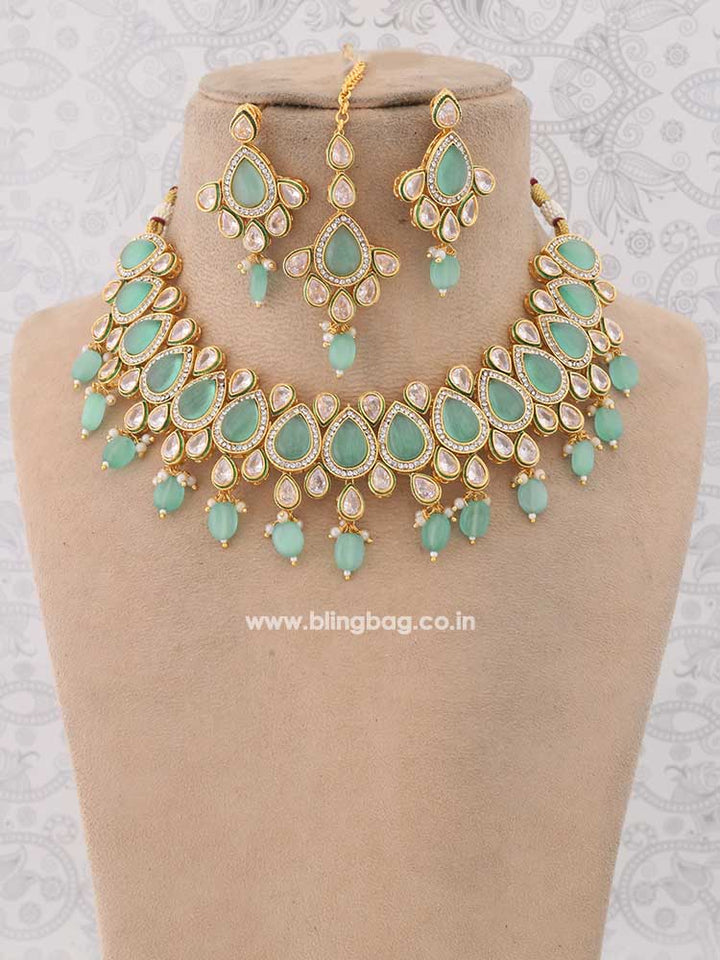 Mint Aylin Kundan Jewellery Set