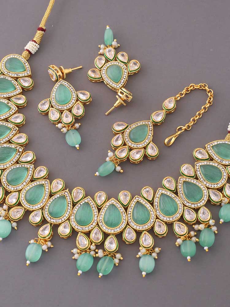 Mint Aylin Kundan Jewellery Set