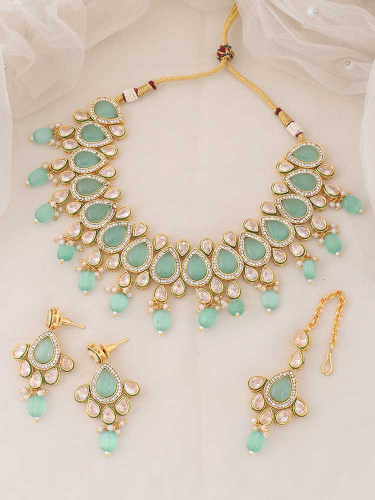 Mint Aylin Kundan Jewellery Set