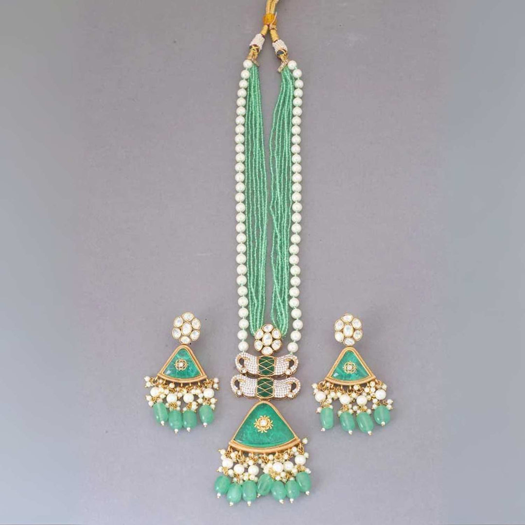 Mint Caoimhe Kundan Jewellery Set - EOSS