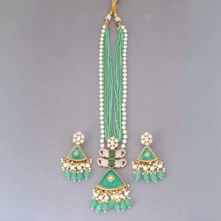 Mint Caoimhe Kundan Jewellery Set - EOSS
