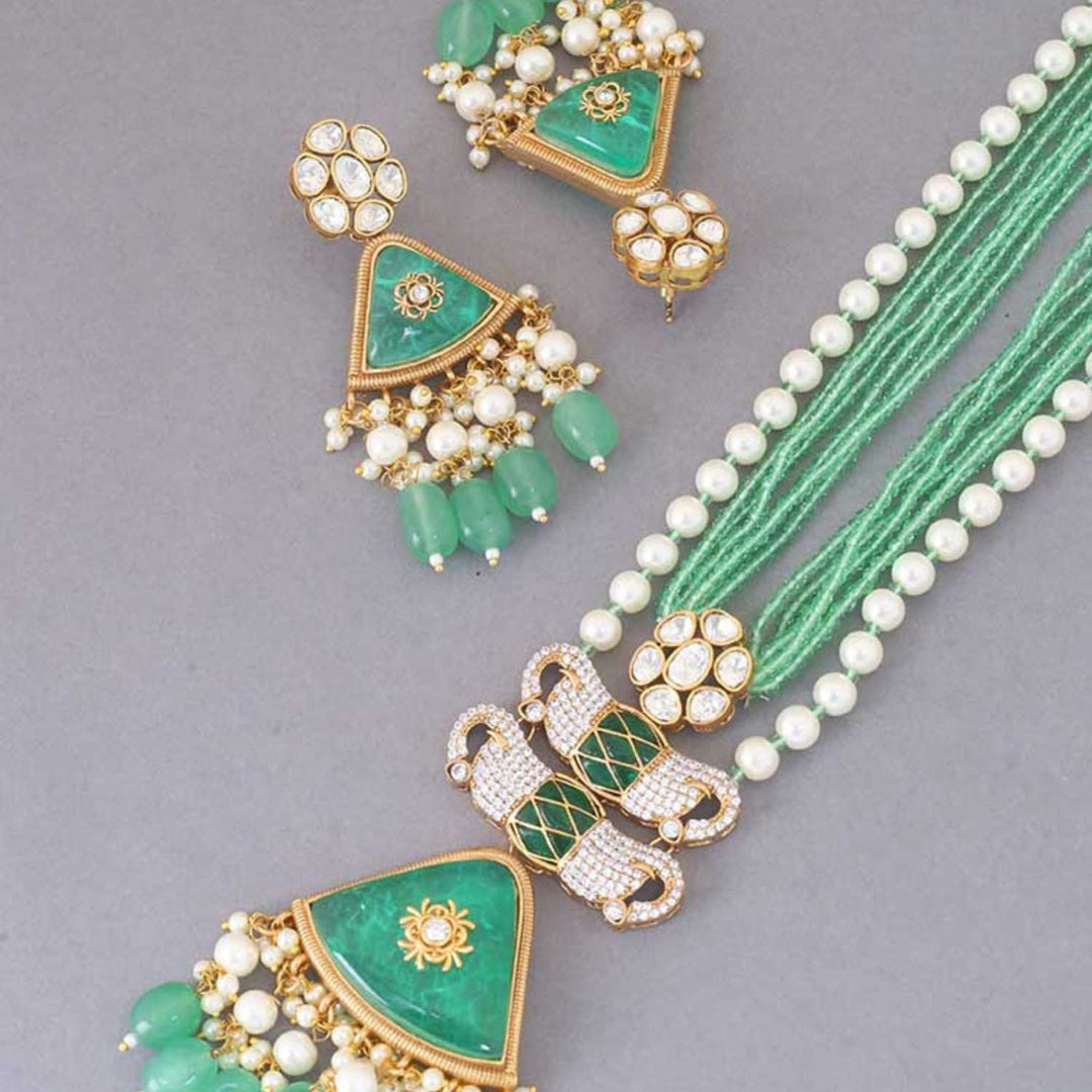 Mint Caoimhe Kundan Jewellery Set - EOSS