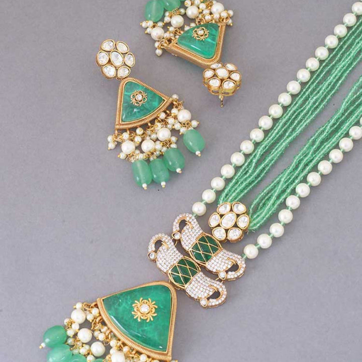 Mint Caoimhe Kundan Jewellery Set - EOSS