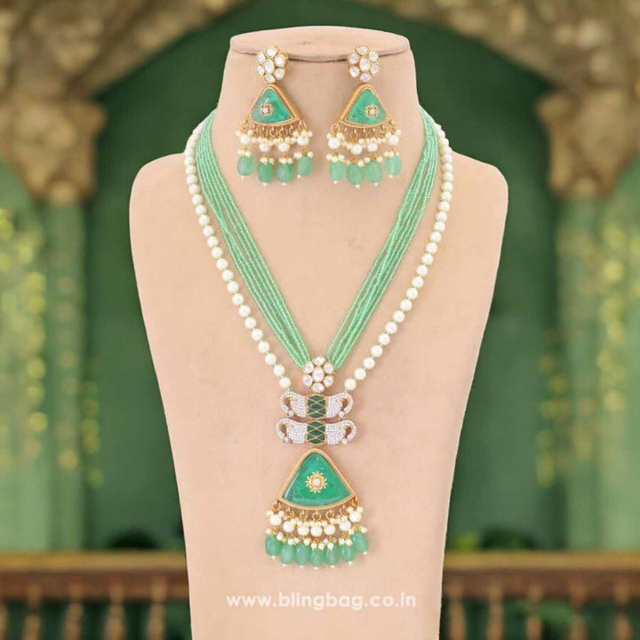 Mint Caoimhe Kundan Jewellery Set - EOSS