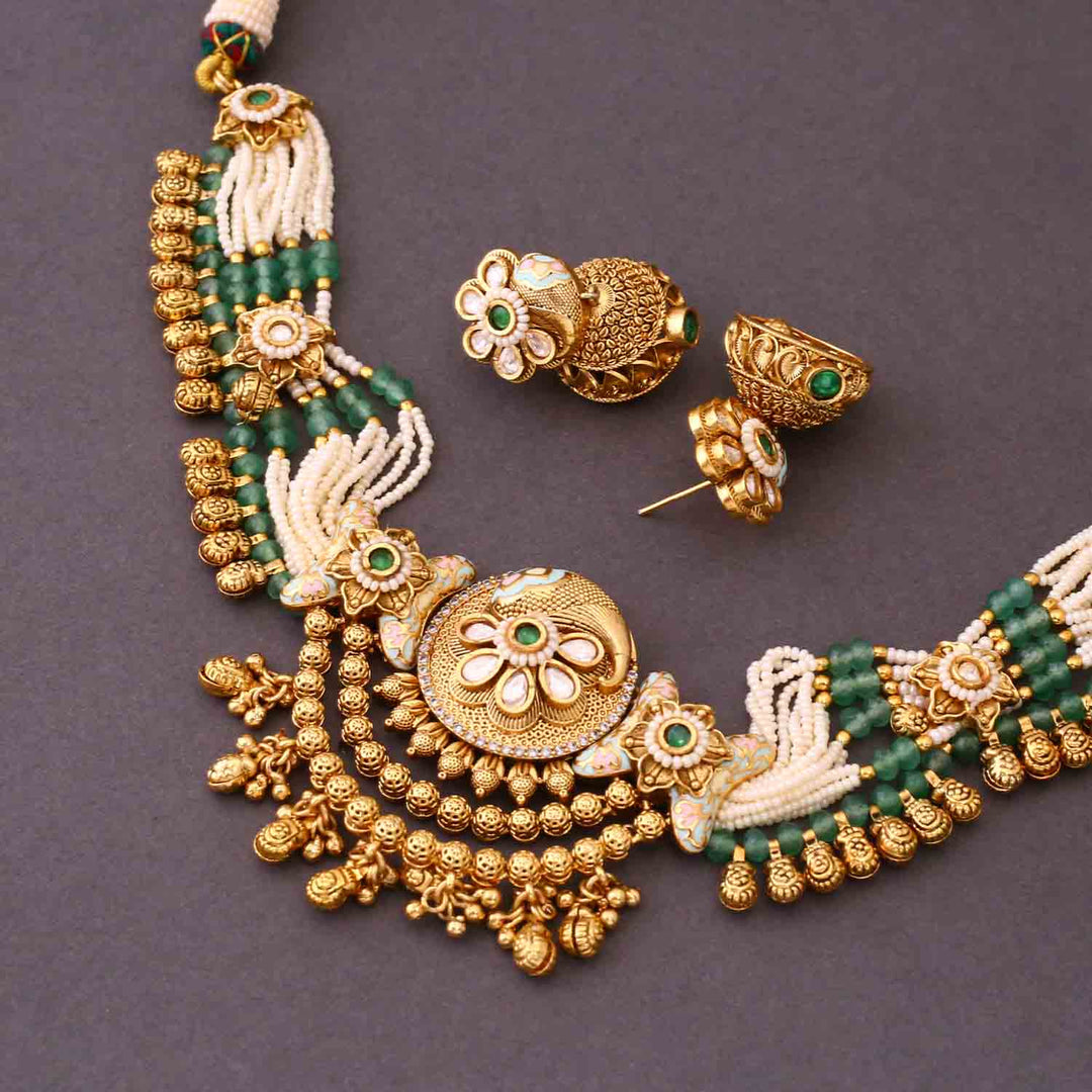 Mint Divyashree Antique Rajwadi Set