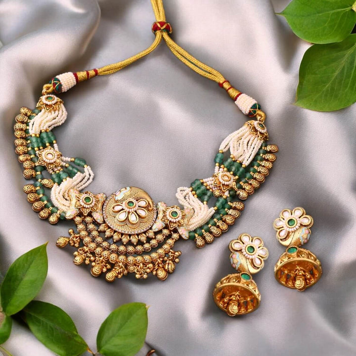 Mint Divyashree Antique Rajwadi Set