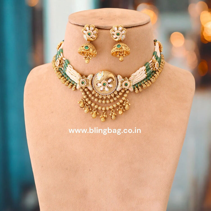 Mint Divyashree Antique Rajwadi Set