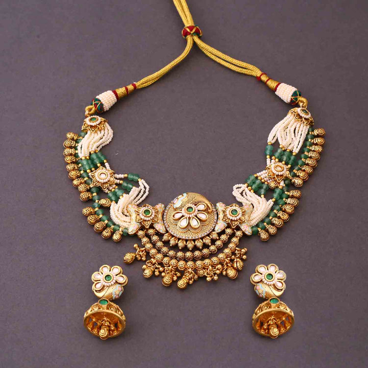 Mint Divyashree Antique Rajwadi Set