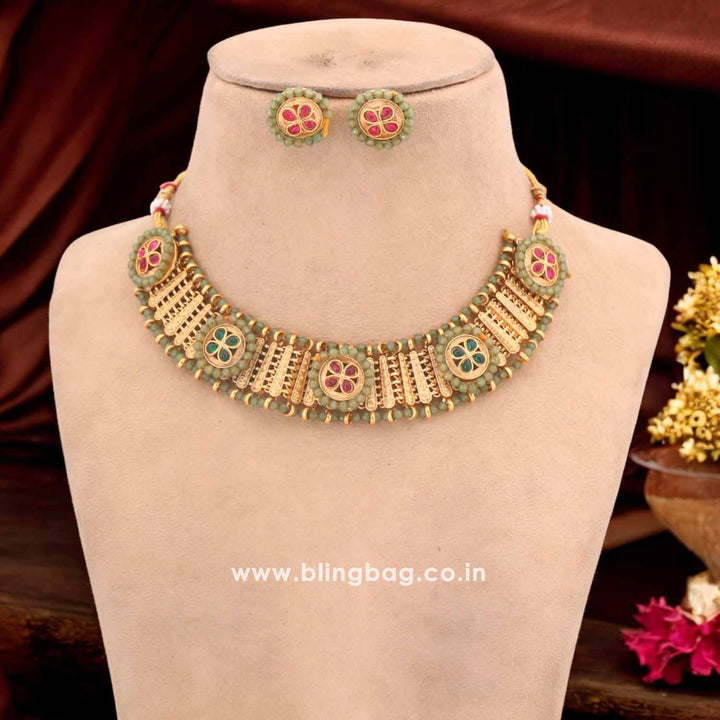 Mint Hrudina Antique Jewellery Set - New Arrival