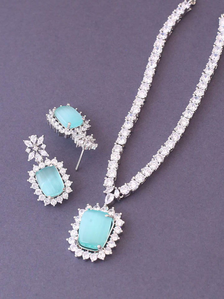 Mint Kaitlyn Pendant Set