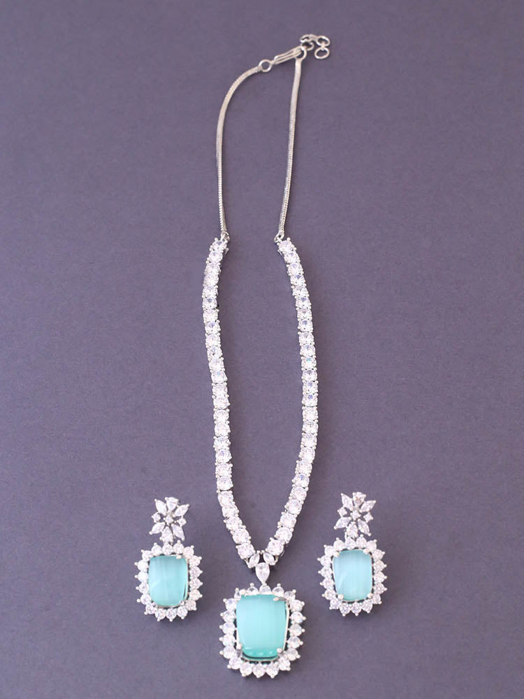 Mint Kaitlyn Pendant Set