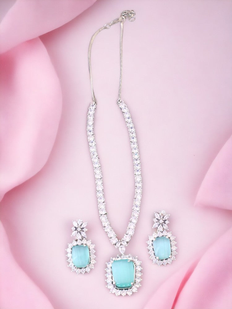 Mint Kaitlyn Pendant Set