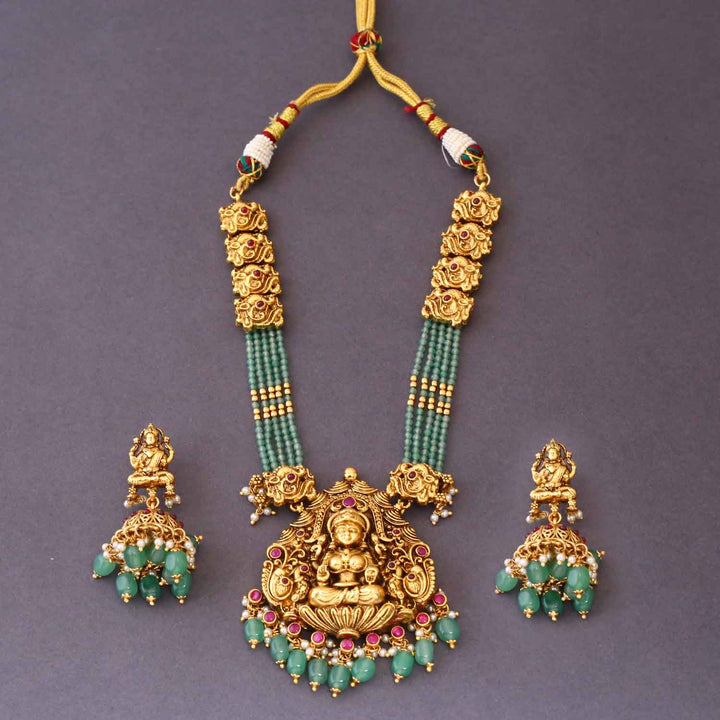 Mint Kamesvari Temple Jewellery Set- New Arrival